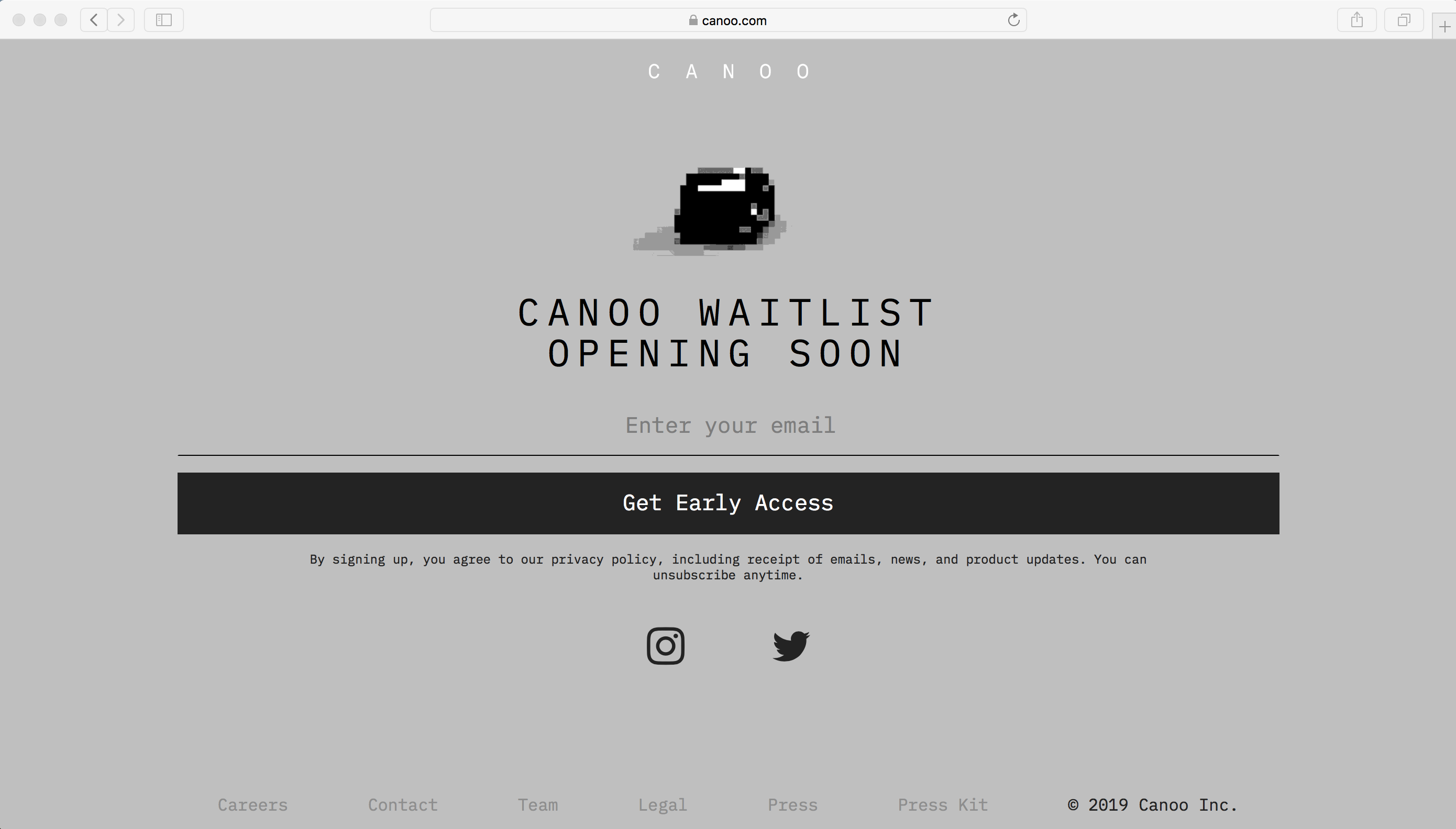 Canoo webpage 5